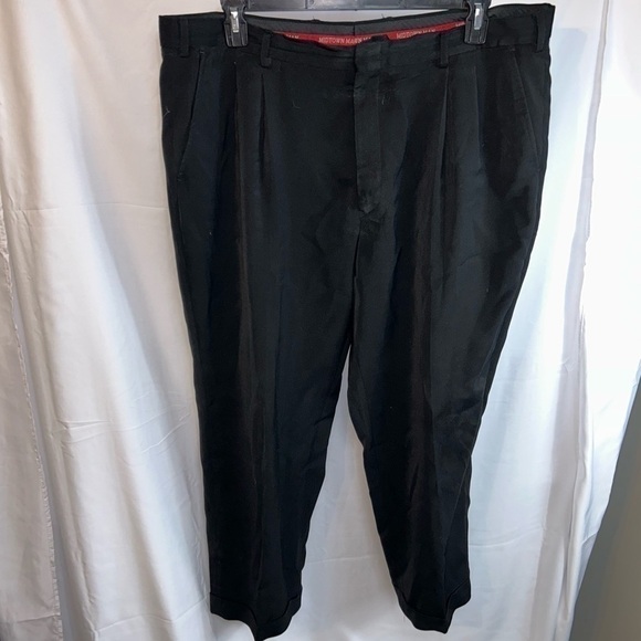 Midtown Man Pants Dress Suit Long Pull On Tuxedo Pleated Straight Leg Trousers - Picture 2 of 9